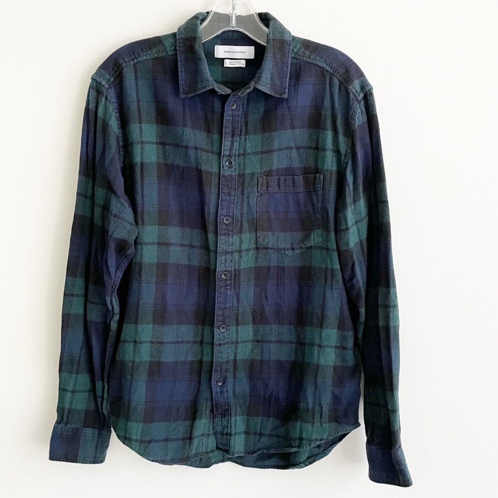 Urban Outfitters Flannel Button Down Plaid Shirt S
